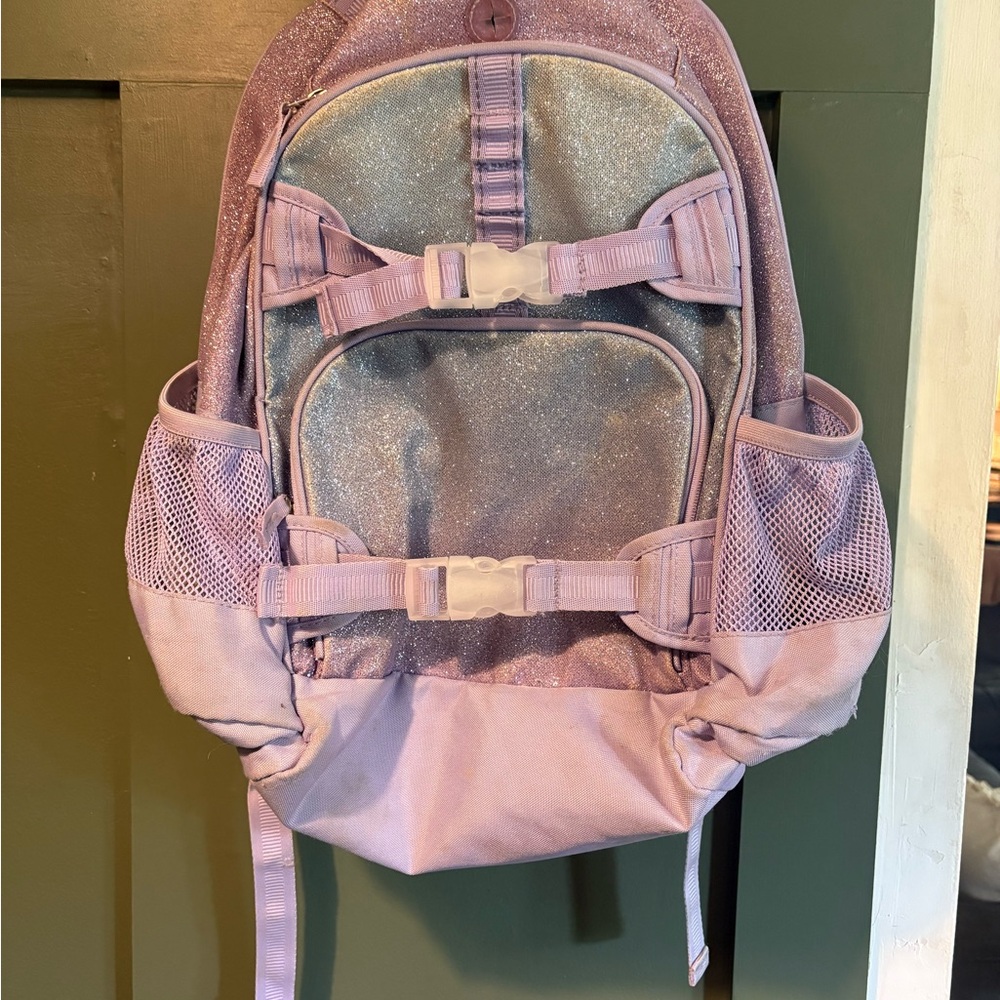 Pottery barn Sparkly Purple Backpack